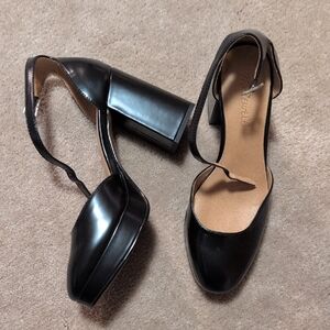 Madewell Ankle Strap Platform Heels